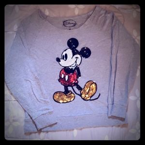 Mickey Sequin longsleeve louge shirt